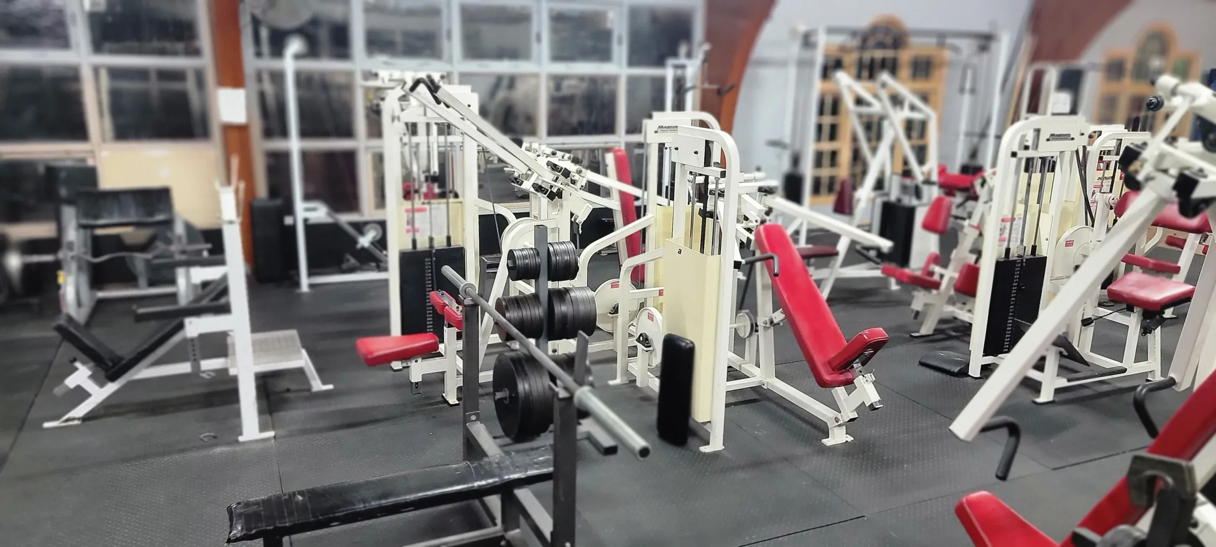 Weight room panorama at Next Level Fitness Center in Moline, IL