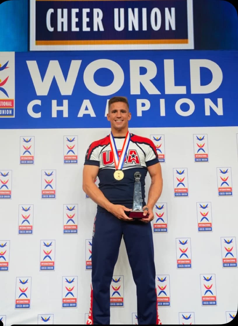 Hunter Fangmann, world champion stunt and tumbling coach at Next Level Athletics